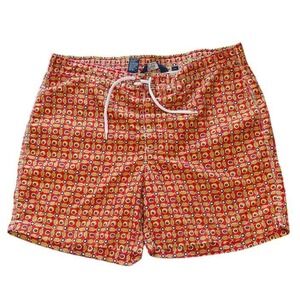 Polo Ralph Lauren Men's Geometric Floral Print Swim Trunks‎ Beach Shorts |G1